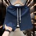 Men's Clothing Summer Thin Casual Mid Length Pants Quick Drying 5 Point Half Pants Ice Silk Five Point_viptrois.com