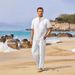 Men's Clothing Spring And Summer New Men's Clothing Men's Loose Casual Cotton And Linen Short Sleeved Trousers Suit_viptrois.com
