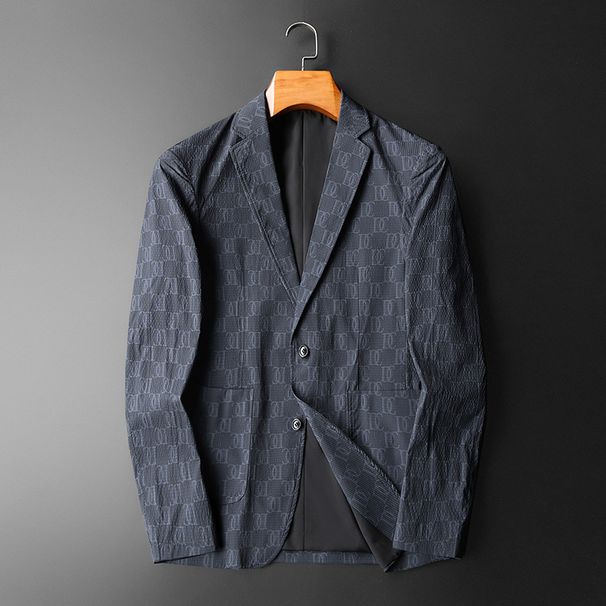 Men's Clothing New Men's Suit Jacket Suit Collar Large Size Men's Clothing Light Fashion Business_viptrois.com