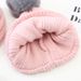 Baby hat scarf two-piece boys and girls Autumn and winter woolen hat children's thick warm knit hat_viptrois.com