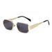 New Retro Polygonal Metal Style Sunglasses For Women High End Anti Ultraviolet Fashion Sunglasses_viptrois.com