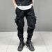 Men's Clothing Dark Style Tactical Paratrooper Pants For Men - Slim-Fit Cargo Joggers With Zipper Pockets & Utility Design (Black, Army Green)_viptrois.com