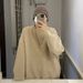 Autumn And Winter Texture Solid Color Knitted Sweater Men's Sweater Round Neck Thread Jacket_viptrois.com