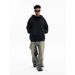 2026 Autumn Winter New Trendy Brand Deconstructed Patchwork Oversized Hooded Sweatshirt Men's Hoodie_viptrois.com