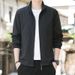 CT 2025 New Spring And Autumn Running For Men, Stand Collar Casual Business Versatile Thin Jacket_viptrois.com