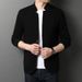 1 2025 Men's Korean Version New Suit Collar Solid Color Cardigan Fashion Casual Youth Cross-Border Knitted Sweater Jacket_viptrois.com