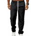 Men's Clothing Men's High Street Casual Loose Straight Leg Trousers Breathable Light Luxury Business Commuter Style_viptrois.com