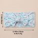 European and American Cross-border New Children's Headwear Baby Digital Printed Bow Headband Stretch Nylon Baby Wide Hair Belt_viptrois.com