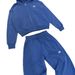 Unisex Vintage Embroidered Hoodie & Jogger Set – High Street Harajuku Style Cotton-Linen Lounge & Streetwear (Grey/Blue, S-Xxl)_viptrois.com