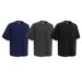 Men's Neckline-Shoulder Rib Knit Seamless Tee – Aztec Washed Vintage Distressed Crewneck (Streetwear Essential Top)_viptrois.com