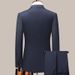 Men's Set For Work, Business, Leisure, Suit Jacket, Formal Attire, Groom's Wedding Jacket_viptrois.com