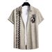 Casual Versatile Digital 3D Printing Short Sleeved Men's Casual Shirt Summer_viptrois.com