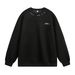 Vintage-Inspired Heavyweight Polo Collar Sweatshirt For Men - Textured Jacquard Long Sleeve Pullover With Retro Style (Black, Off-White)_viptrois.com
