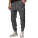 Men's Slim-Fit Jogger Pants - Stretch Cotton Blend With Drawstring Waist, Versatile For Casual & Light Exercise (S-XXXL, Navy/Black/Olive Green)_viptrois.com