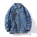 Spring And Autumn New Product Men's Versatile Jacket Loose Large Denim Cardigan Coat_viptrois.com