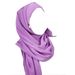 Women's Hijab multi color solid color scarf pearl zipper chiffon women's gauze scarf middle east long scarf_viptrois.com