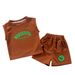 New Vest Set for Boys Sleeveless Net Red Summer Clothes, Big Boy's Western Style Loose Version Children's Clothing_viptrois.com