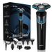 SEJOY 5 In 1 Electric Shaver Beard Trimmer Mens Grooming Kit Dry & Wet Razor_viptrois.com