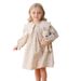 Mother & Kids Korean version lapel printed lace girl dress 2024 autumn new long sleeve sweet children's princess dress pure cotton_viptrois.com