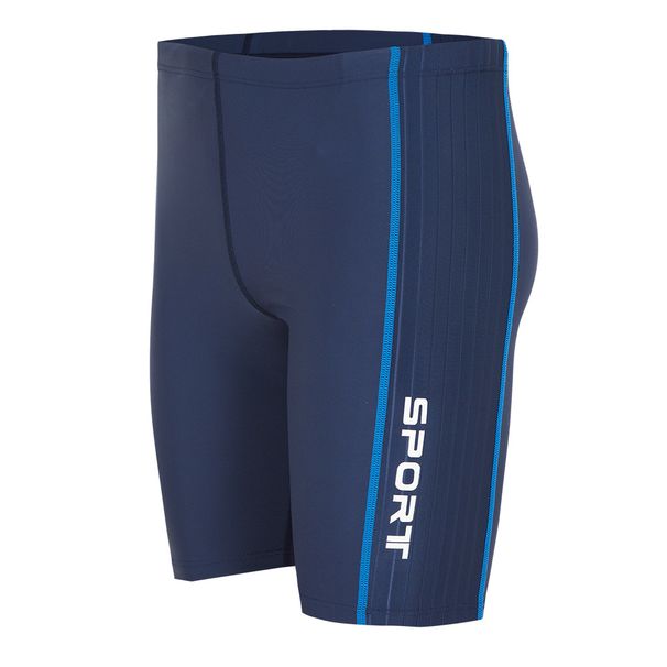 men, anti-embarrassment five-point swimming trunks, quick-drying, racing sports men's mid-leg professional training swimming trunks_viptrois.com