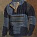 2024 Cross-Border European And American Winter Edition 3D Digital Print High Collar Half-Zip Sweatshirt For Men_viptrois.com