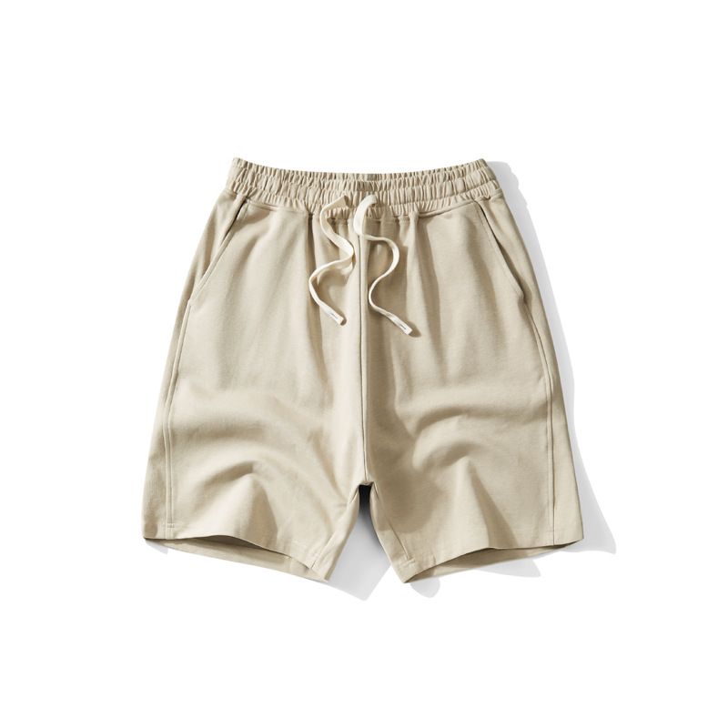 Men's Clothing New Men's And Women's Casual Simple Twill Double Sided Cotton Knitted Elastic Shorts Loose Sports Pants Five Point Pants_viptrois.com