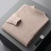 Pure First-Line Ready-to-Wear Half Turtleneck Wool Men 2024 New Solid Color Knitted Sweater Loose Warm Pullover Base Shirt_viptrois.com