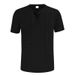 Men's T Shirts 2025 Summer New Men's Cotton And Linen Breathable Casual Henry Shirts Fashionable Short Sleeved Tops_viptrois.com