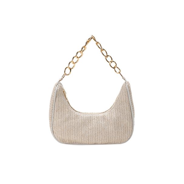 Women's Shoulder Bags Braided Underarm Bag Trendy One-shoulder Handbag Beach Bag Straw Braided Women's Bag Handbags_viptrois.com