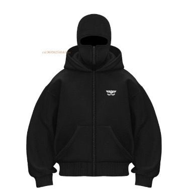 2025 Autumn Winter Windproof Double Zipper Unique Design New Simple Embroidered Jacket Sweatshirt_viptrois.com