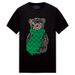Men's Clothing Short Sleeved Trendy Brand Scarf Bear Heavyweight Men's T Shirt Mercerized Cotton High End Personality Large Size Slim Fit_viptrois.com