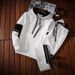 Men's Clothing Autumn Hip-Hop Hoodie Set Trendy Loose Fit Long Sleeve T-Shirt Pants Two-Piece Outfit For Students (Zip-Up & Pullover Styles)_viptrois.com