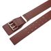 Black cowhide wide waist seal fashion trend with suit sweater genuine leather belt two layer cowhide belt men_viptrois.com