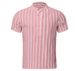 Men's Clothing Striped Casual Men's Shirtt Short Sleeved Shirt_viptrois.com