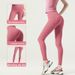 Juyitang Nylon Barely-There Fitness Peach High-Waist Butt-Lifting Stretchy Tight Sports Women Yoga Pants_viptrois.com