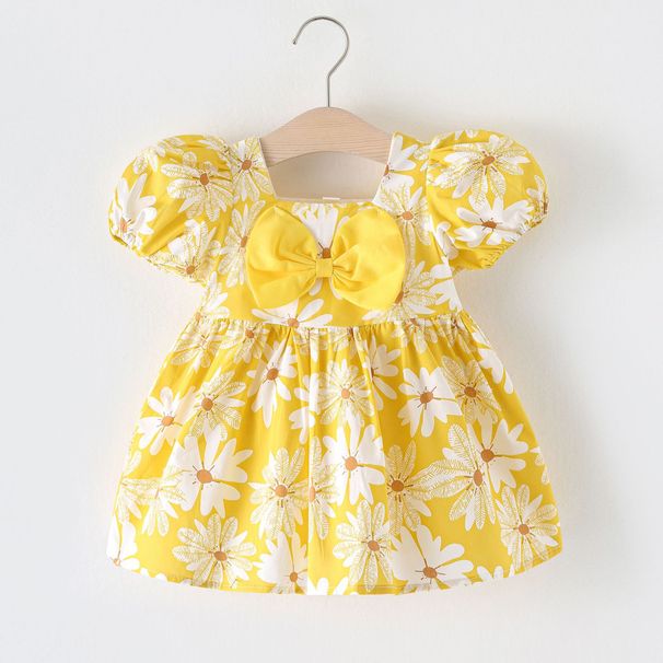 1425 New Baby Girl Children's Love Fashion Dress Girl Princess Skirt 1 3 Years Old Baby Summer Dress Shirt_viptrois.com