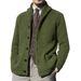 Pulse Foreign Trade Autumn Winter New European American Solid Color Long Sleeve Knitted Cardigan Cross-Border Coat Sweater Men_viptrois.com