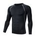 Men's Clothing Long Sleeve Men's Warm Plus Velvet Basketball Sportswear Autumn And Winter Long Sleeve High Elastic Tights_viptrois.com