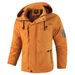 Men's Waterproof Parka Jacket With Hood - Windproof Outdoor Raincoat For Hiking, Travel & Daily Wear_viptrois.com