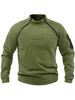 Men's Slim Fit Stand Collar Fleece Pullover Winter Casual Hooded Jacket For Outdoor & Daily Wear_viptrois.com