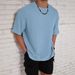 Men's Clothing Casual Versatile Loose Trendy Short Sleeved Collar Men_viptrois.com