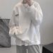 2025 New Sweater Hong Kong Style Men's Spring And Autumn Trendy Brand Handsome Loose Crew Neck Bottoming Shirt Autumn Design Top_viptrois.com