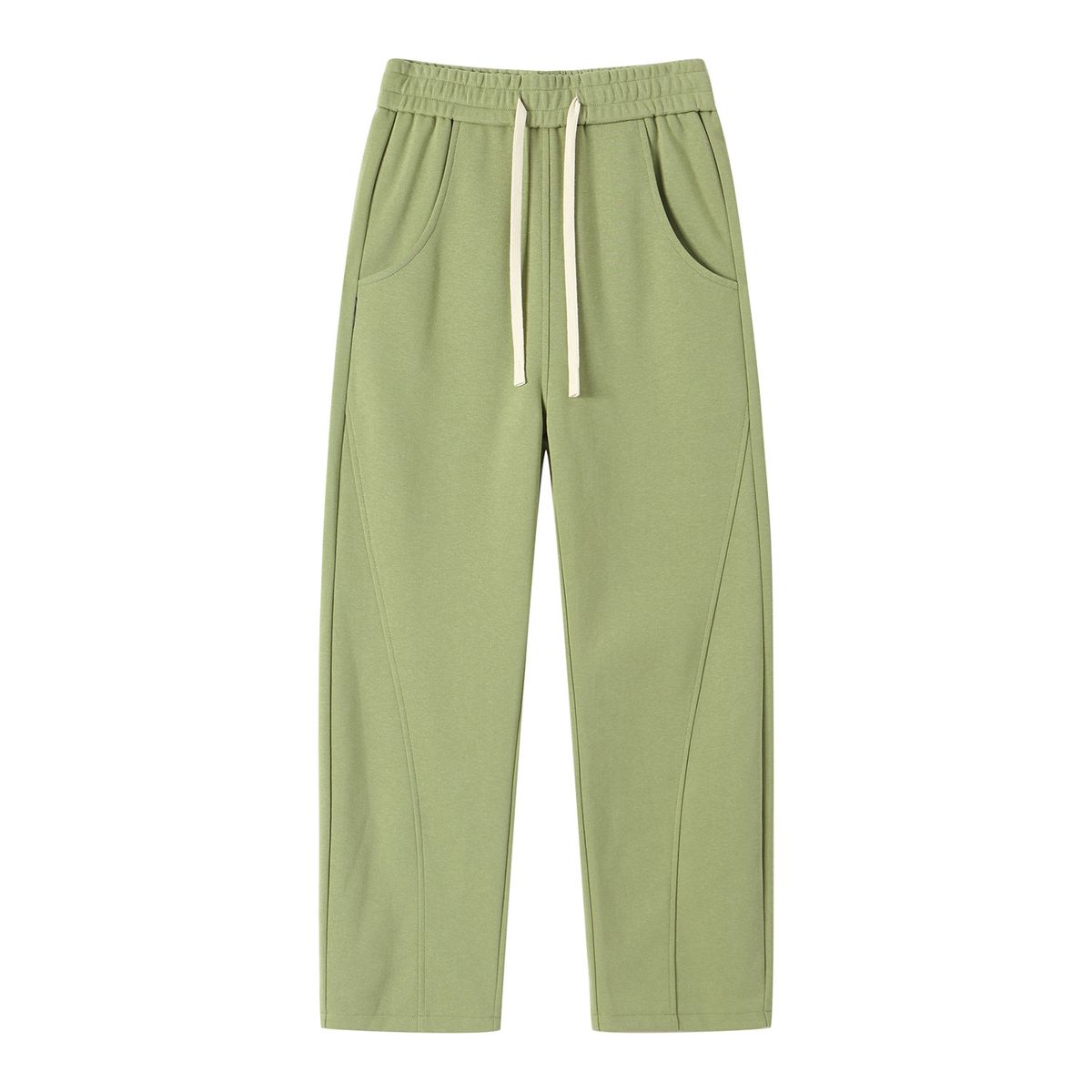 Men's American Style High Street Curved Trousers Summer Trendy Wide Leg Grey Athletic Sweatpants Loose Straight Leg Casual Pants_viptrois.com