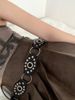 Millennial Spicy Girl Invintage Halfbody Flying Collar Rivet Design Feeling Lacing Belt_viptrois.com