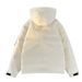 700FP Unisex Hooded Down Jacket – 90% White Duck Fill, Oversized Fit, Winter-Ready (Black/Yellow/Cream, M-3XL)_viptrois.com