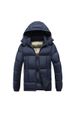 Cotton-padded Men's Graphene Slim-fit Removable Cap Thickened Hooded Jacket Men_viptrois.com