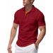 Men Shirts Short Sleeve Shirt T Shirt Casual Turn Down Collar Buttons Spliced Loose Fit Pockets Pullover Sports Summer 2025_viptrois.com