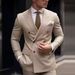 Men's Clothing Suit Men's Suit Two Piece Suit Slim Fit Business Groomsmen Casual Suit_viptrois.com