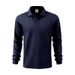 Men's Heavyweight Vintage Polo Shirt Long Sleeve Button-Up Shirt With Jacquard Collar, Breathable & Quick-Dry (Navy, Black, Olive, Khaki, Iron Gray)_viptrois.com