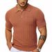 Men's Clothing Summer New Men's Casual Polo Shirt V Neck Pocket Button Short Sleeve Cool Breathable Knitted Men's Shirt_viptrois.com